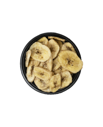 Ένα μπολ με banana chips.
